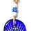 Thumbnail: 14592-B Glass Hamsa Hand Hand Painted Good Luck Evil Eye (Please See Variations)