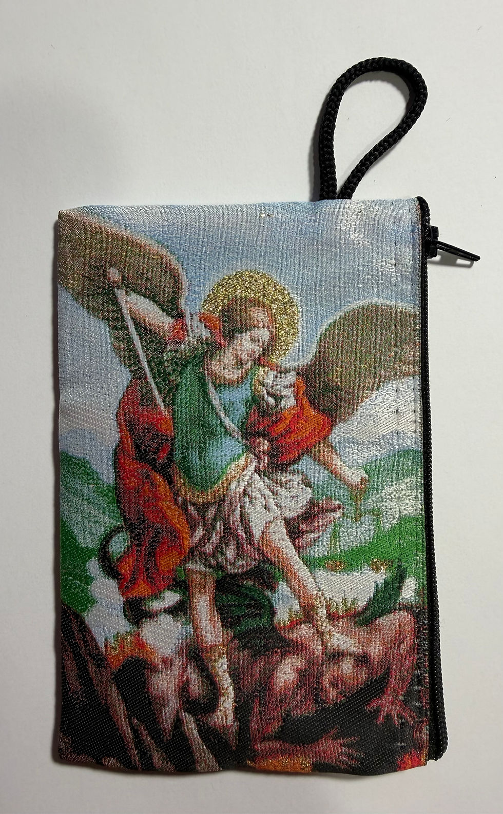 Thumbnail: 12055-M-074 Saint Michael Rosary Bag, Medium