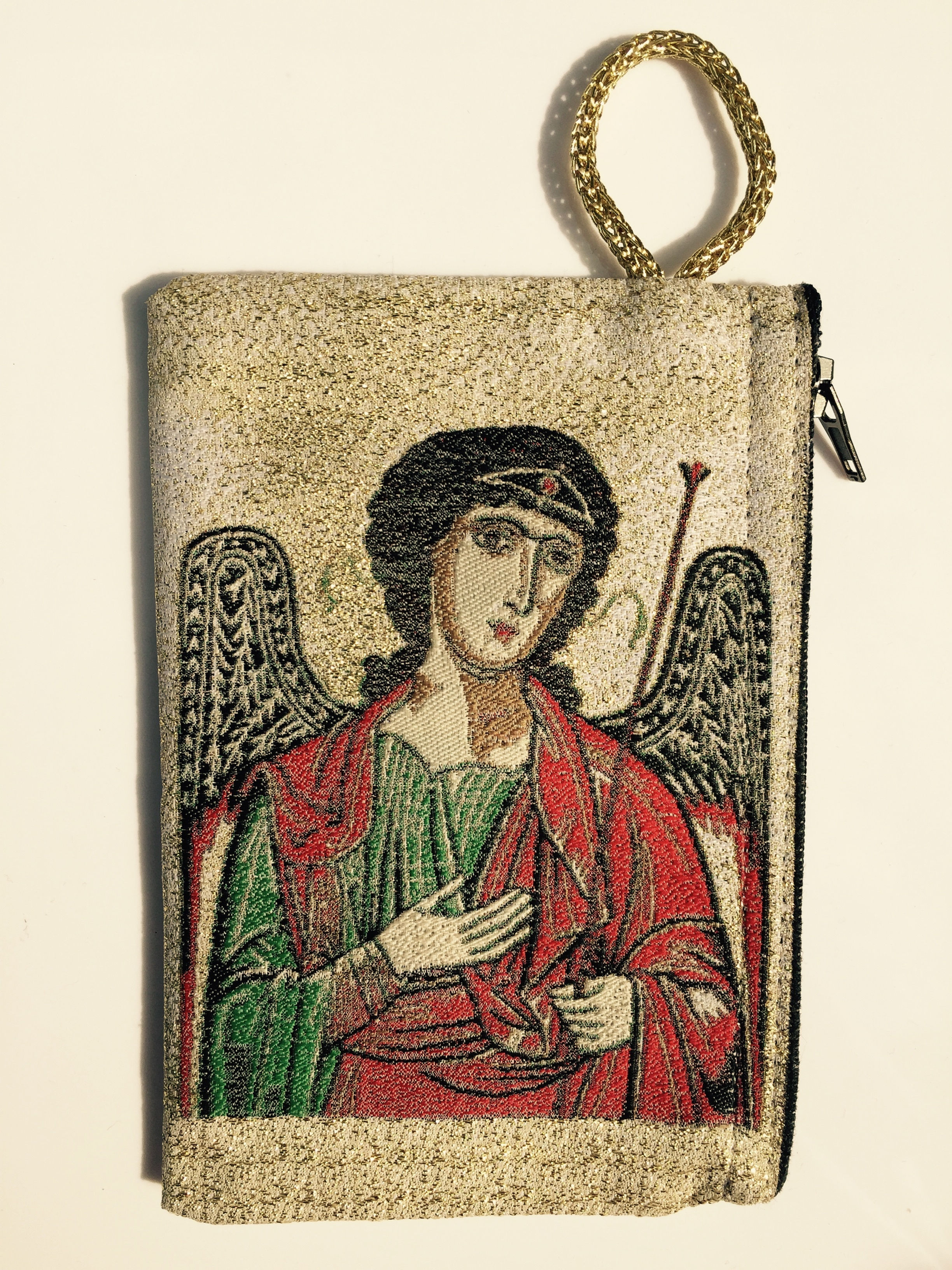 12055-M-083 Archangel Michael Rosary Bag, Medium