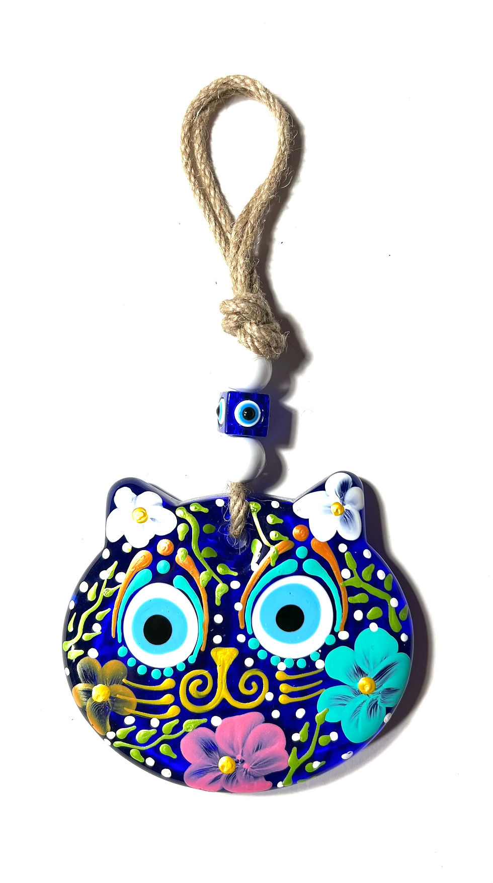 Thumbnail: 18005 Glass "Cat" Good Luck Evil Eye Wall Decoration (Please see variati