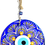 Thumbnail: 14516-A Glass Round Hand Painted Good Luck Evil Eye (Pls See Variations)