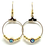 Thumbnail: EAR-10038 Gold Hoop Evil Eye Earring