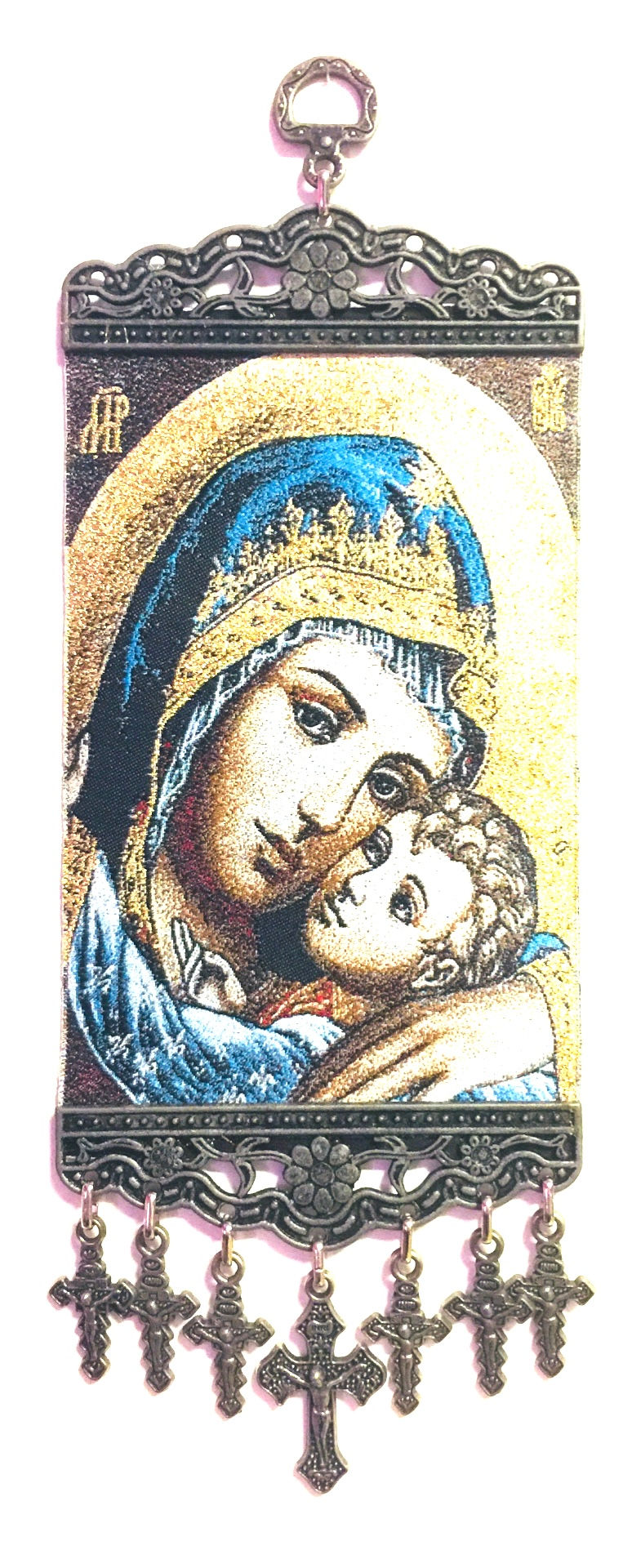 10996-128 Mary and Child Religious Icon, Medium