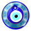 Thumbnail: 14356 Glass Evil Eye Good Luck Wall/Desk Decoration, 4" (CheckVariations