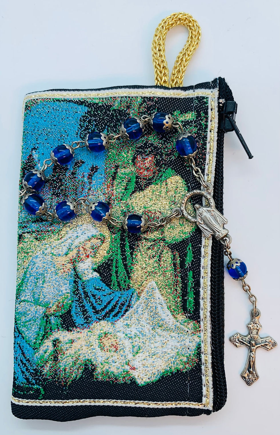 Thumbnail: 12055-S-061 Nativity of Jesus Rosary Bag, Small