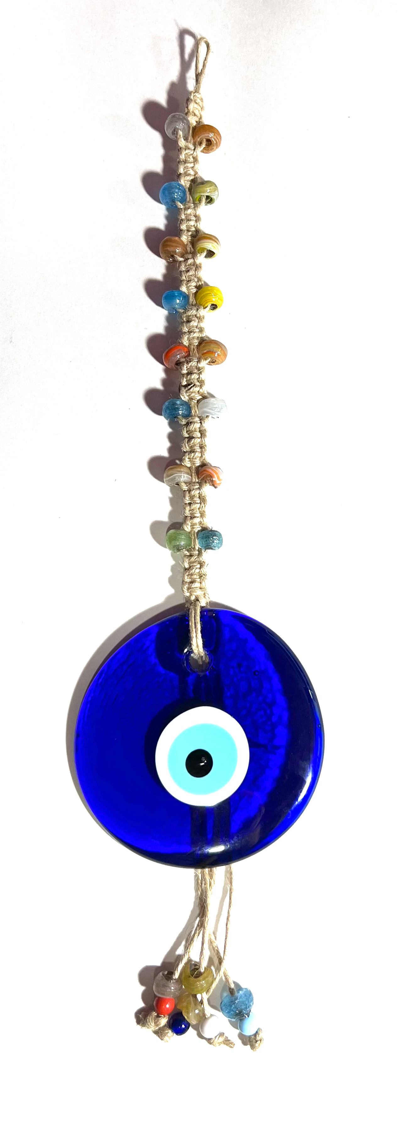 1126 Macrame Multicolor Good Luck Evil Eye Amulet