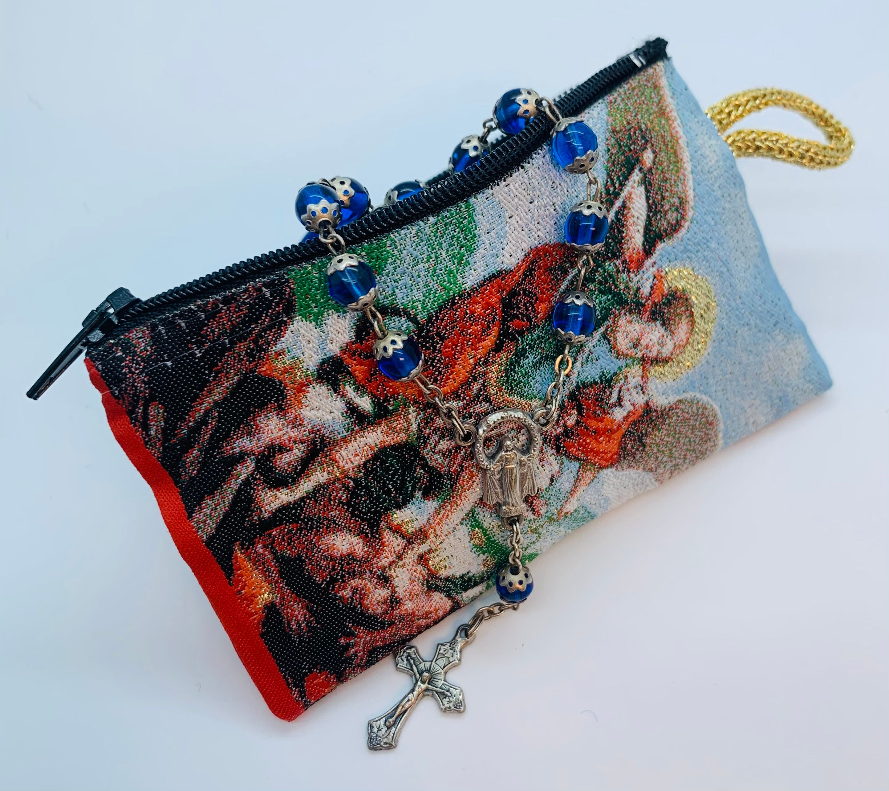 12055-S-074 Saint Michael Rosary Bag, Small