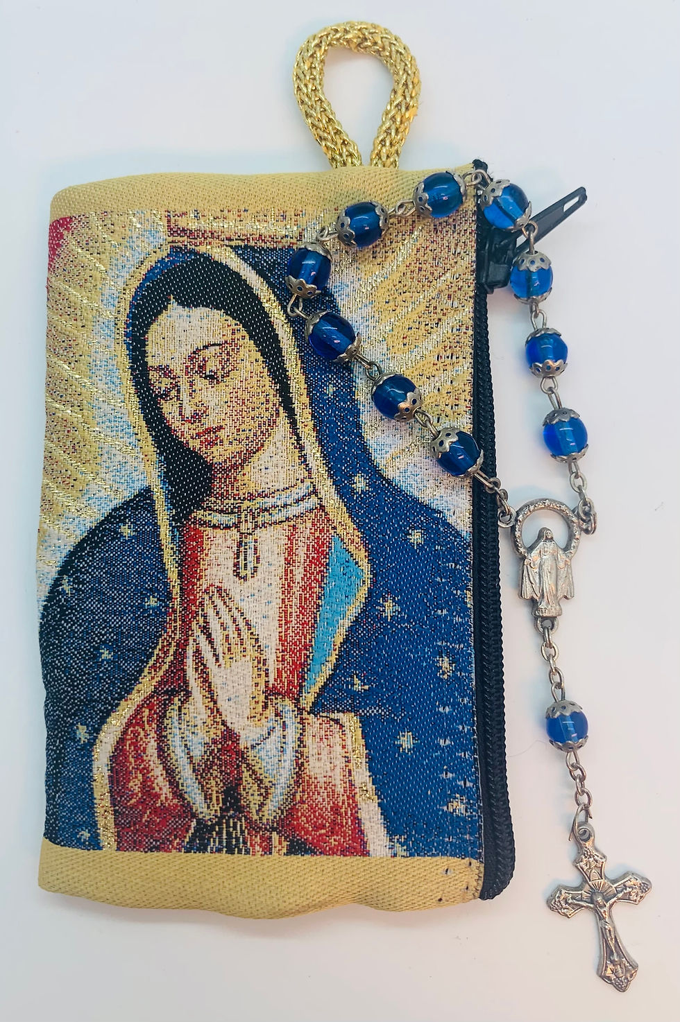 Thumbnail: 12055-S-004-2 Our Lady of Guadalupe Rosary Bag, Small