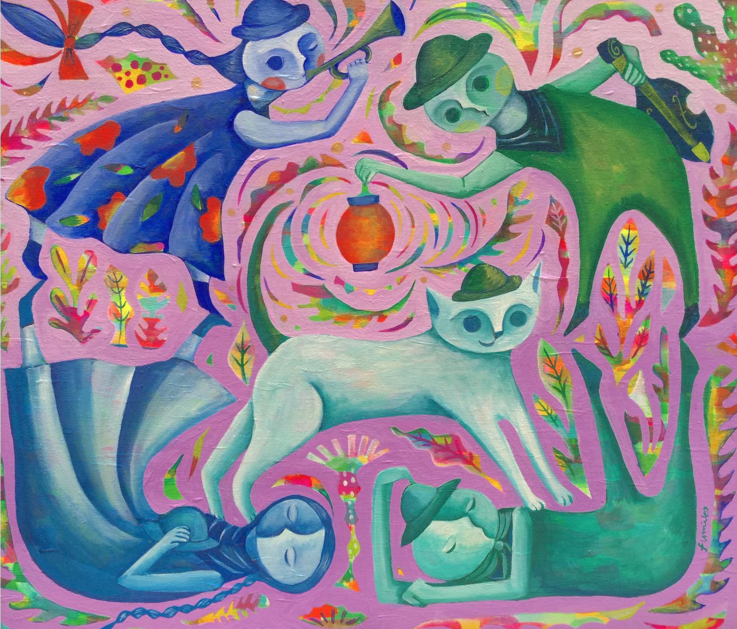 二人の抜け殻 Dos cáscaras 30x35