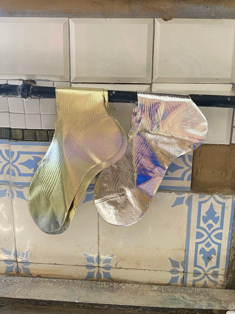 Miniaturbild: METALLIC SILK SOCKS 