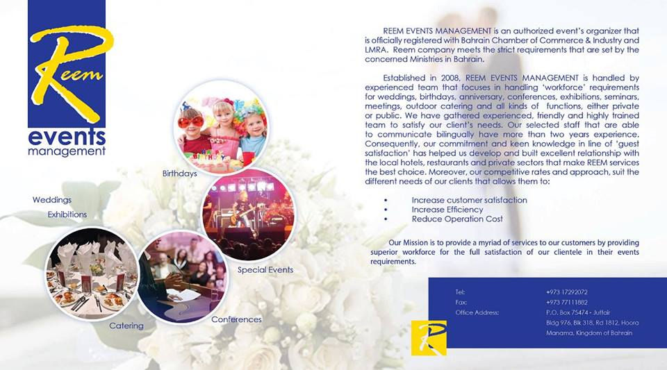 Events Management Profile Page