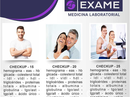 Escolha um dos nossos CHECKUPS