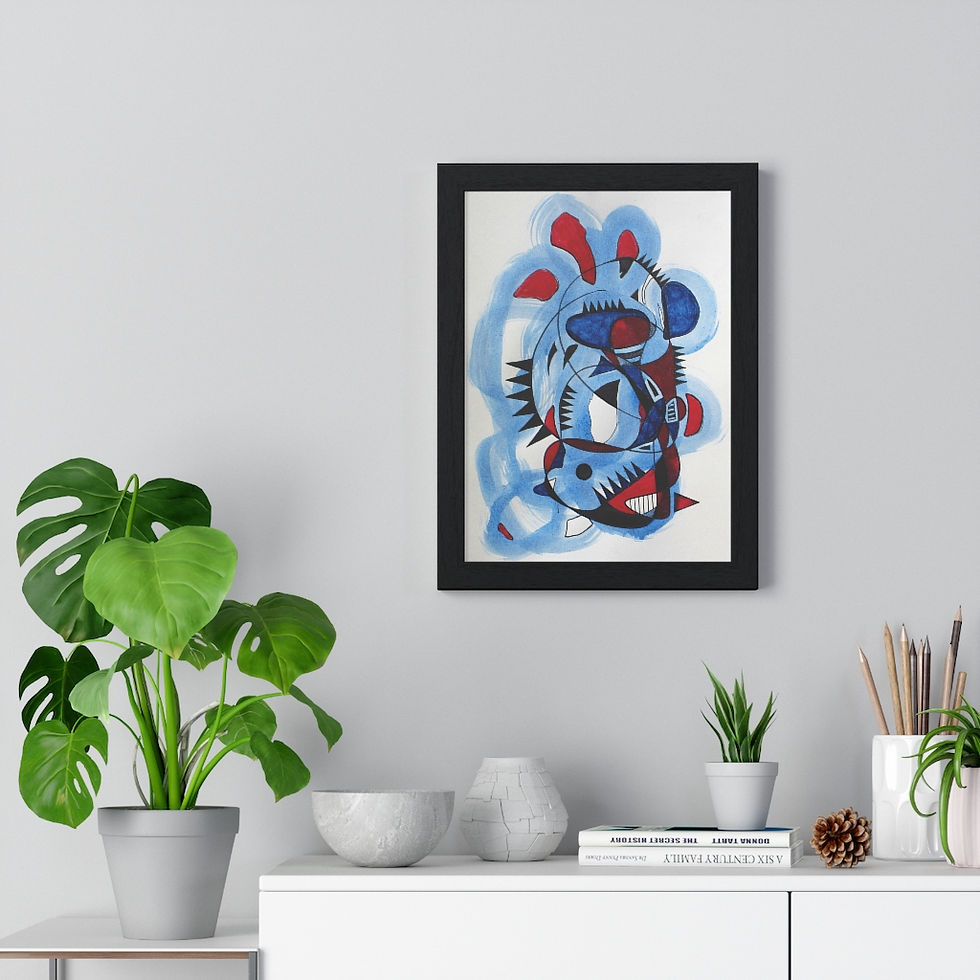 Thumbnail: RhoRho 2 Premium Framed Vertical Poster