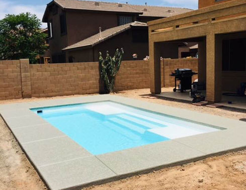 Broadway small fiberglass pool installation process in Chesapeake VA