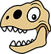 Jurassic Juniors Angling Club Dino head logo