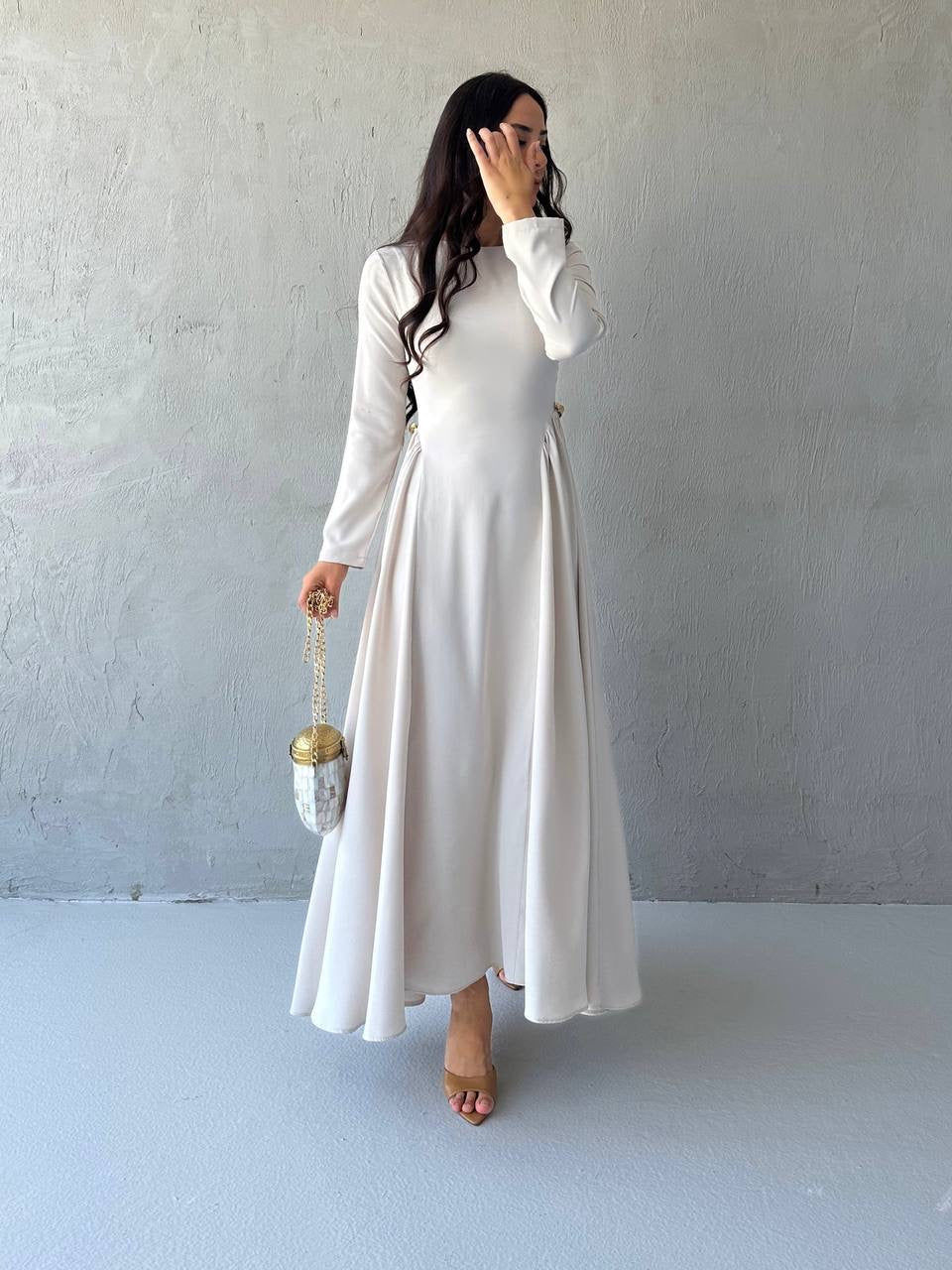 Thumbnail: Daisy Maxi Dress with gold