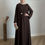 Thumbnail: Two piece brown Abaya