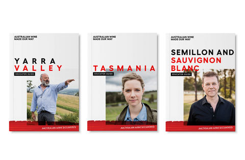 booklet design for Australian wine education