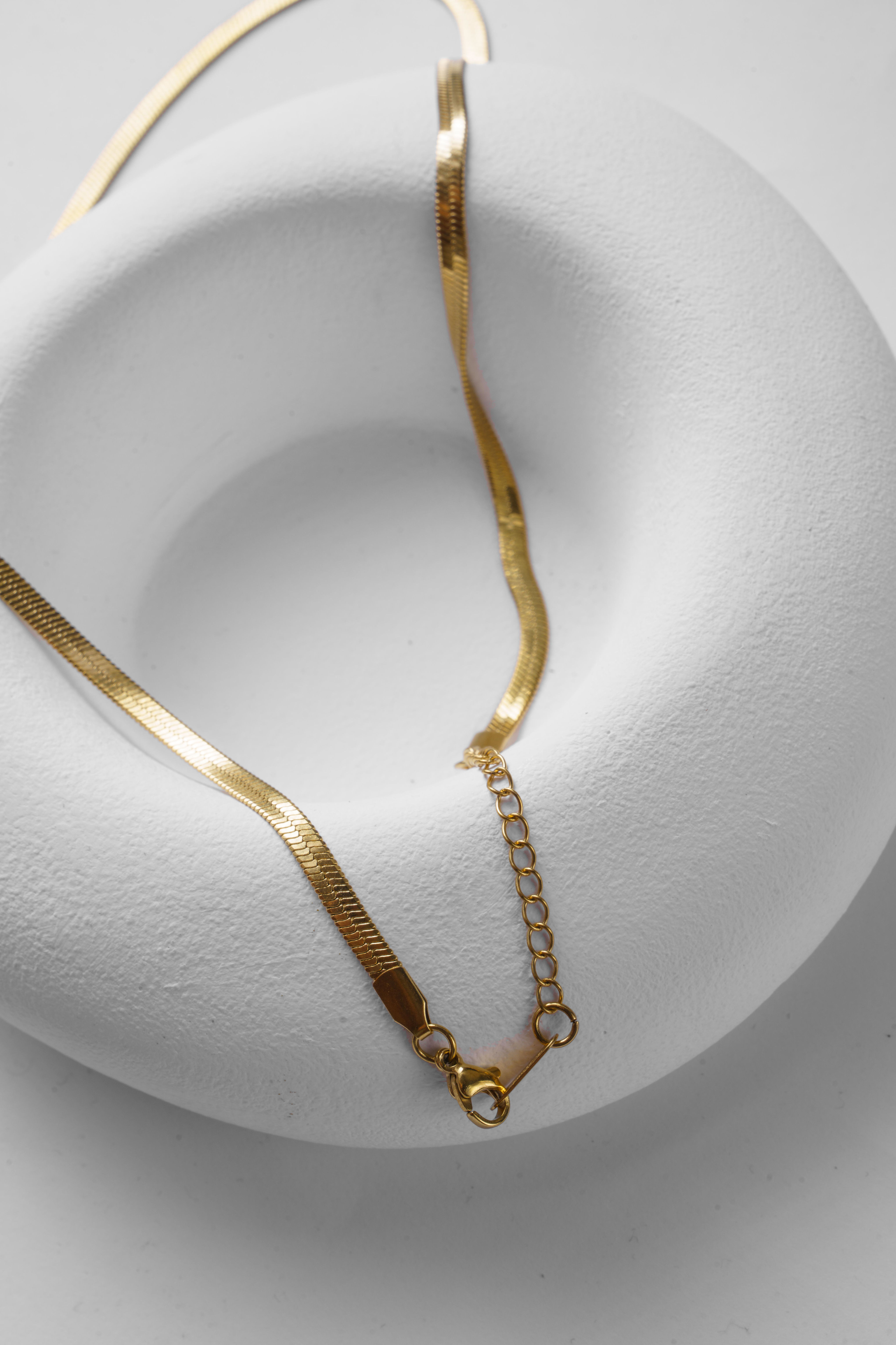 İtalyan Blok Çelik Kolye