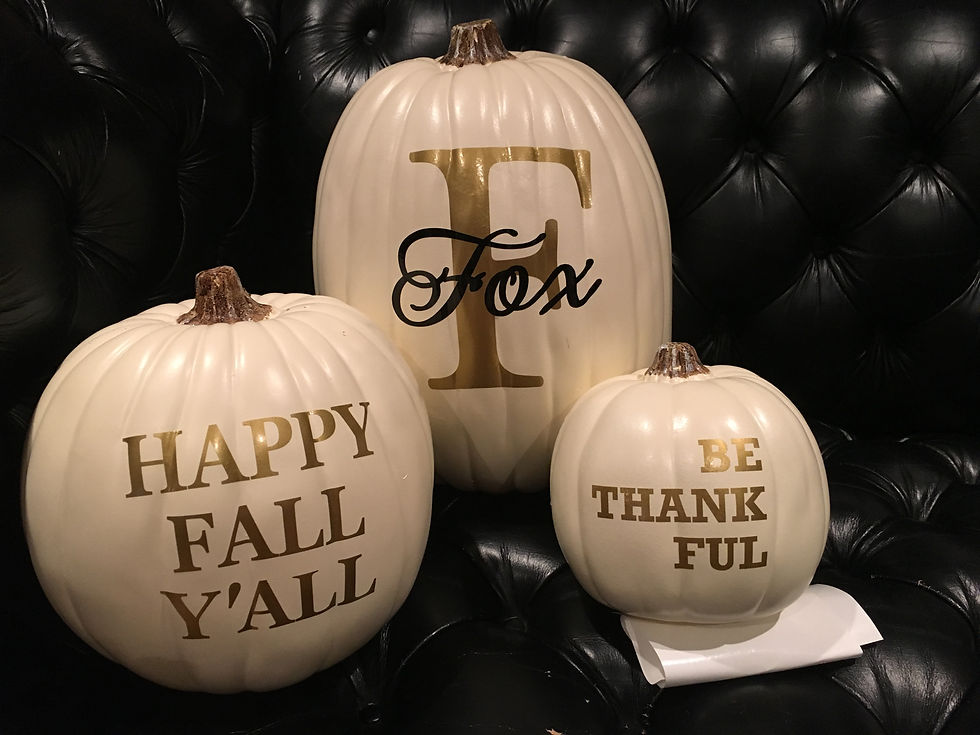 Thumbnail: Pumpkins with Initial and Name