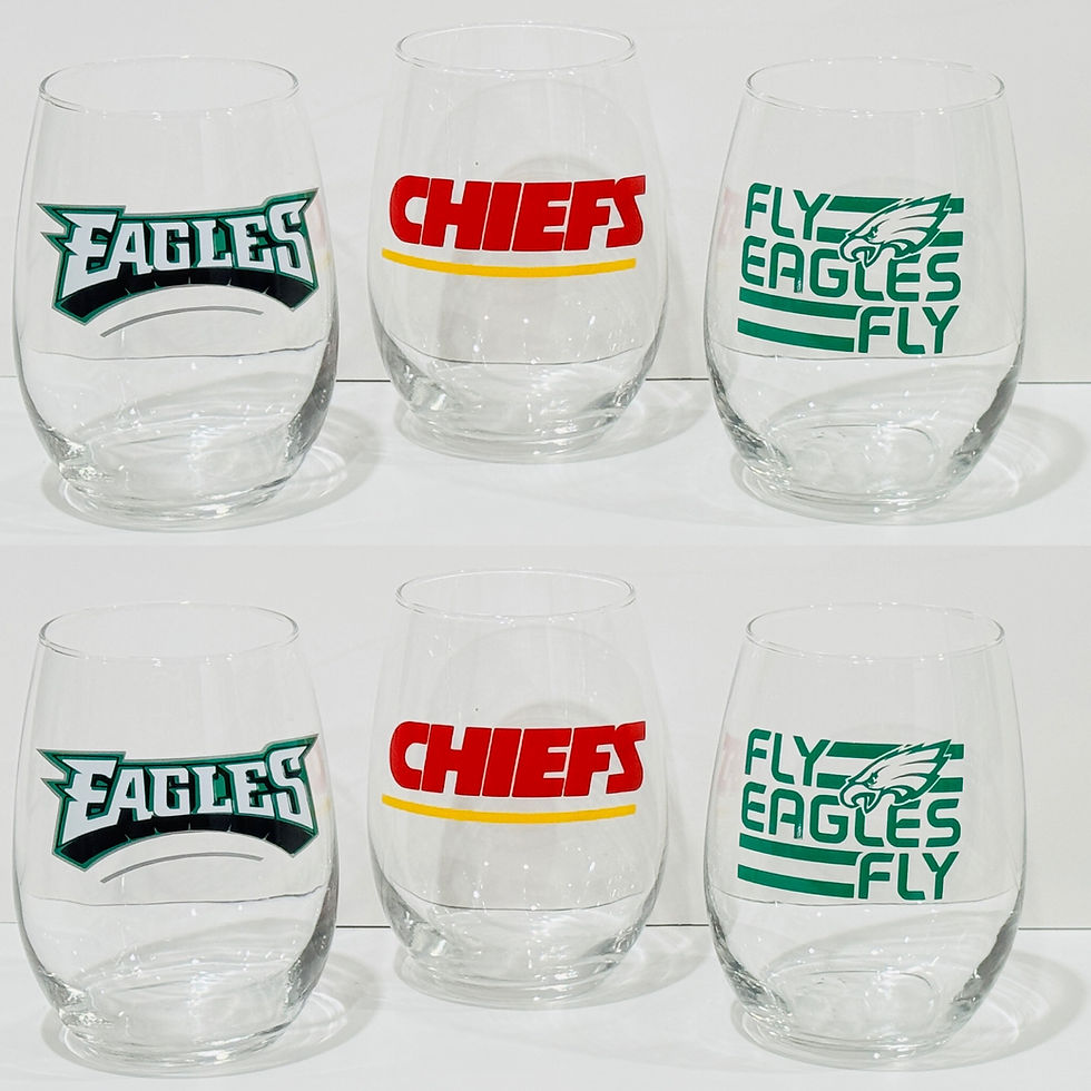 Thumbnail: Super Bowl Wine Glasses 