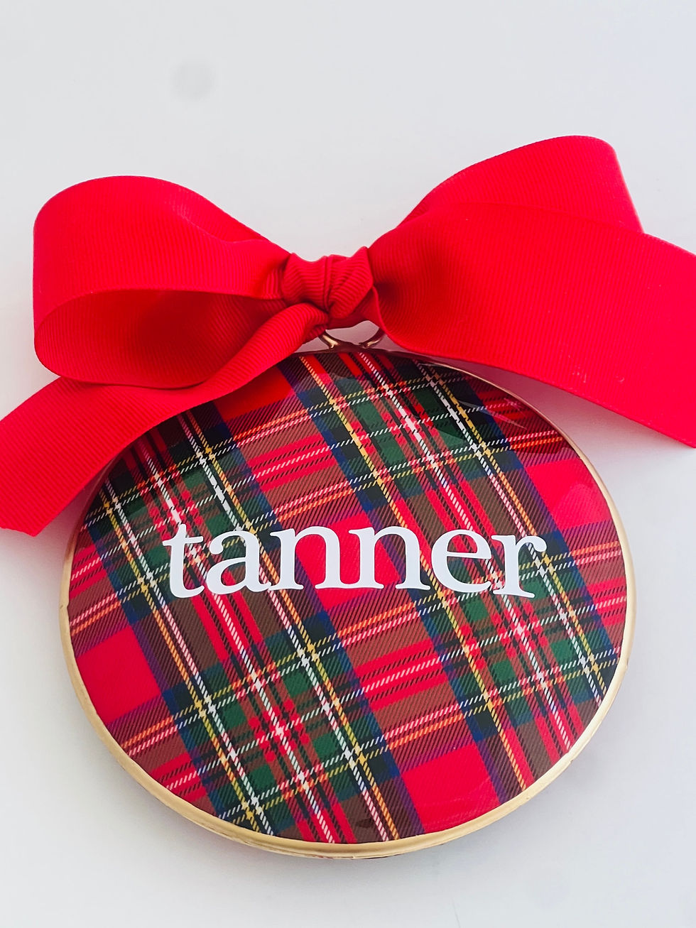 Thumbnail: Tartan Plaid Ornament
