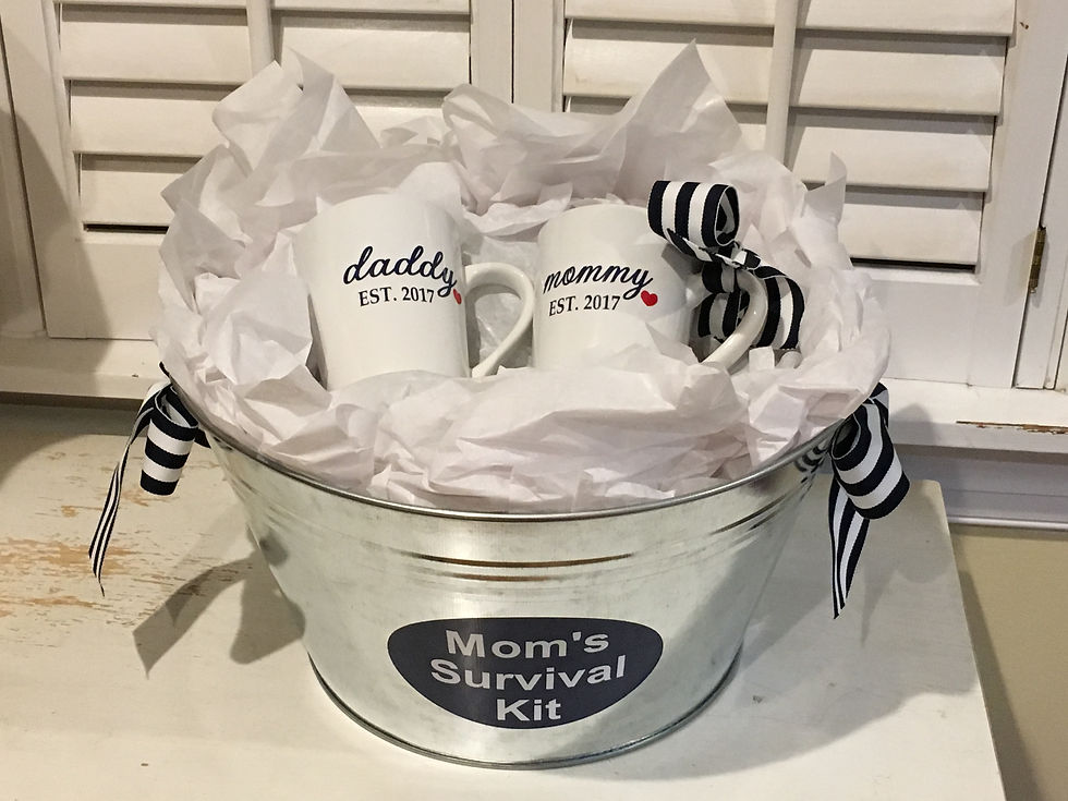 Thumbnail: "Mom to Be" Beverage Bucket & matching mugs