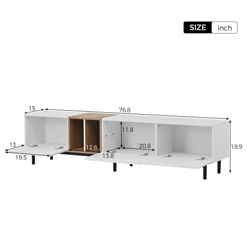Миниатюра: Modern TV Stand Suitable For 80 Inch TV With 3 Doors