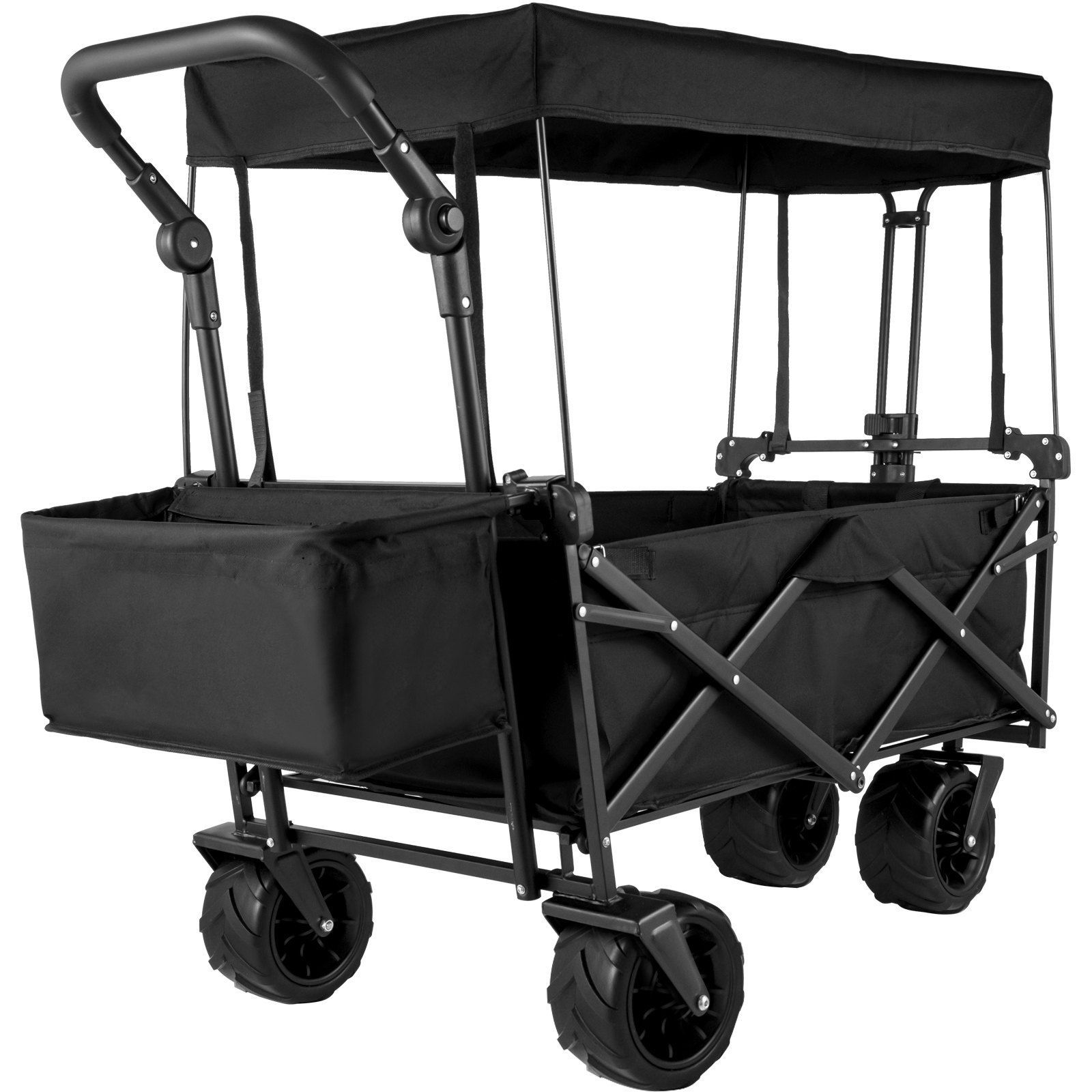Collapsible Garden Cart with Removable Canopy XL