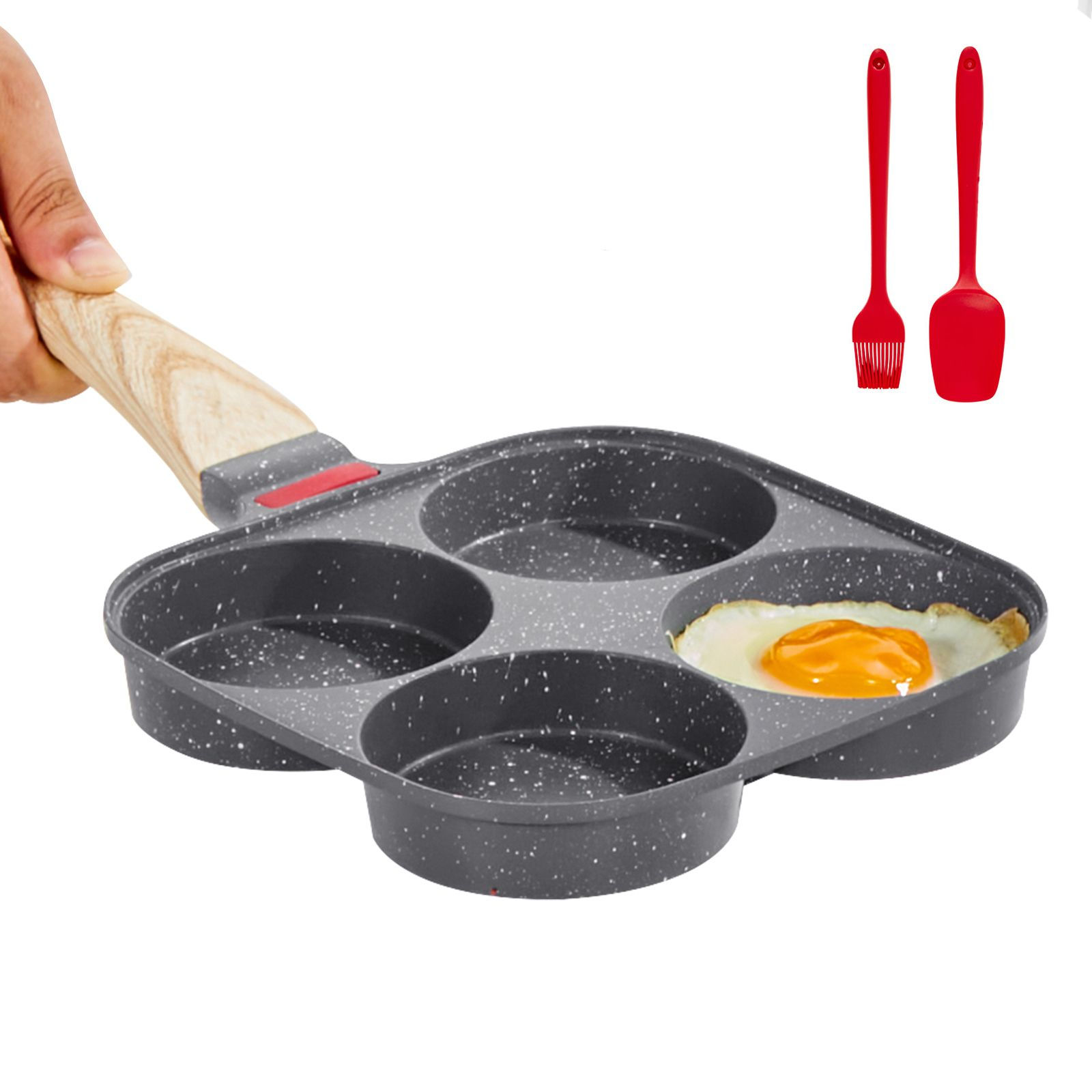 Egg Pan, 4-Cup Nonstick Egg Frying Pan
