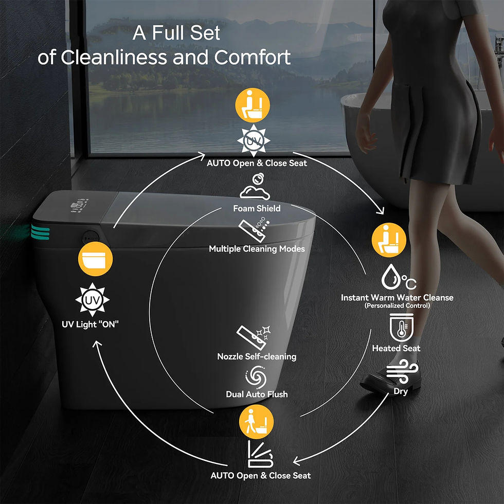 Miniatură: Smart Toilet with Built-in Bidet