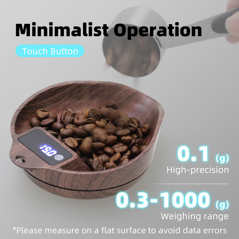 Miniatură: AliKisscafe Coffee Scale Electronic Bean Measuring