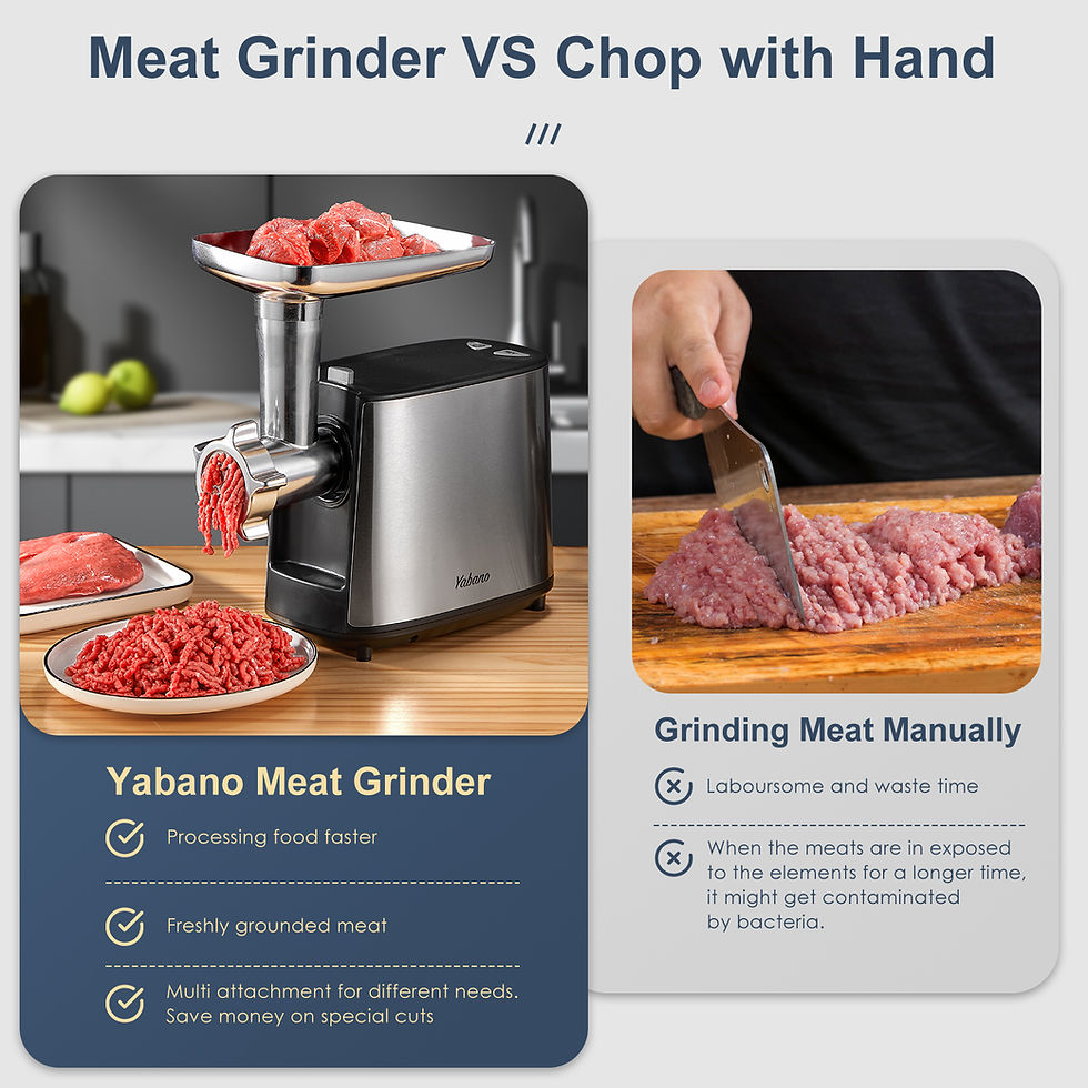 Miniatyrbild: Heavy-Duty Electric Meat Grinder with Sausage Stuffer Kit 450W