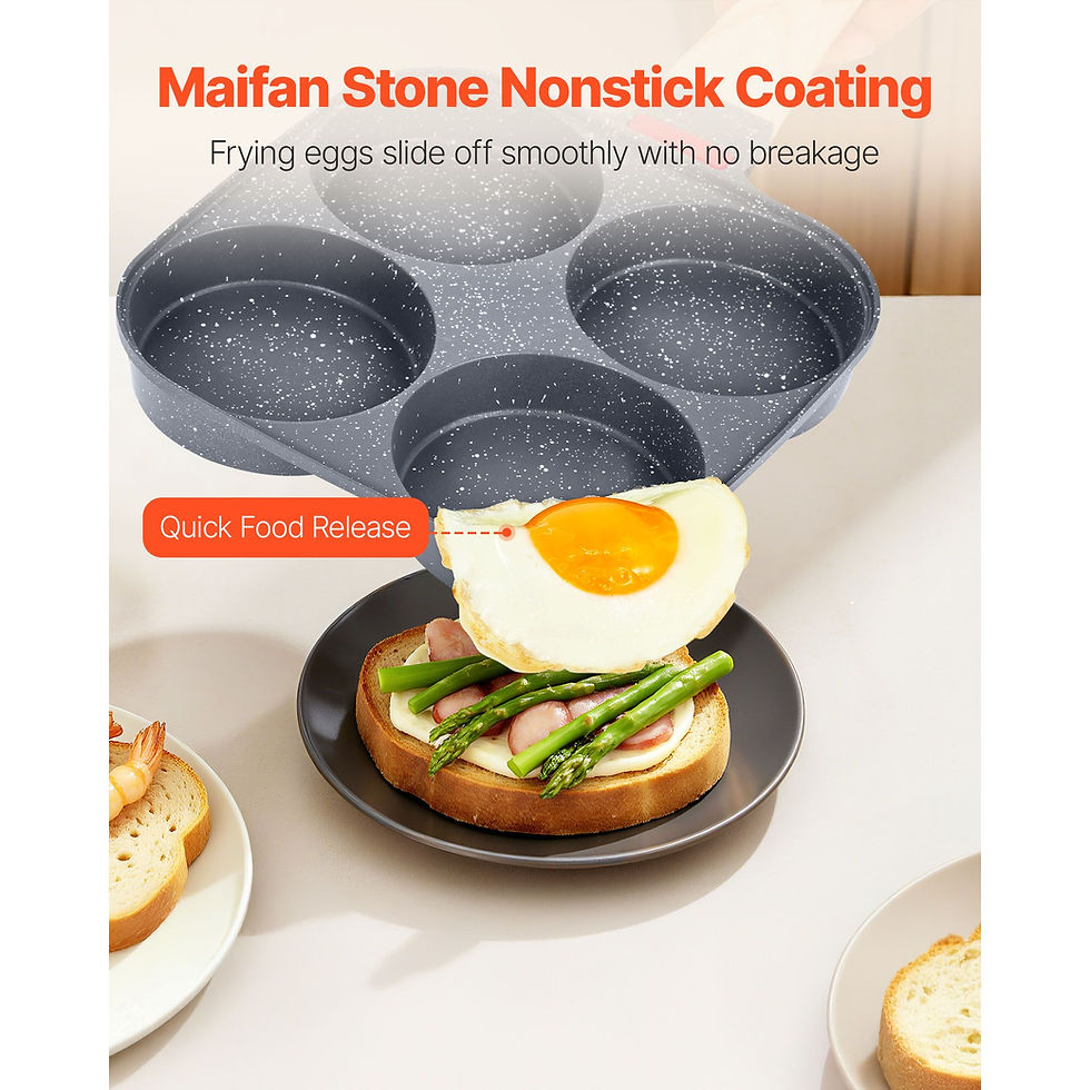 Thumbnail: Egg Pan, 4-Cup Nonstick Egg Frying Pan