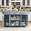 Miniaturbild:  Large Kitchen Island with Rubber Wood Drop Leaf 54 inch