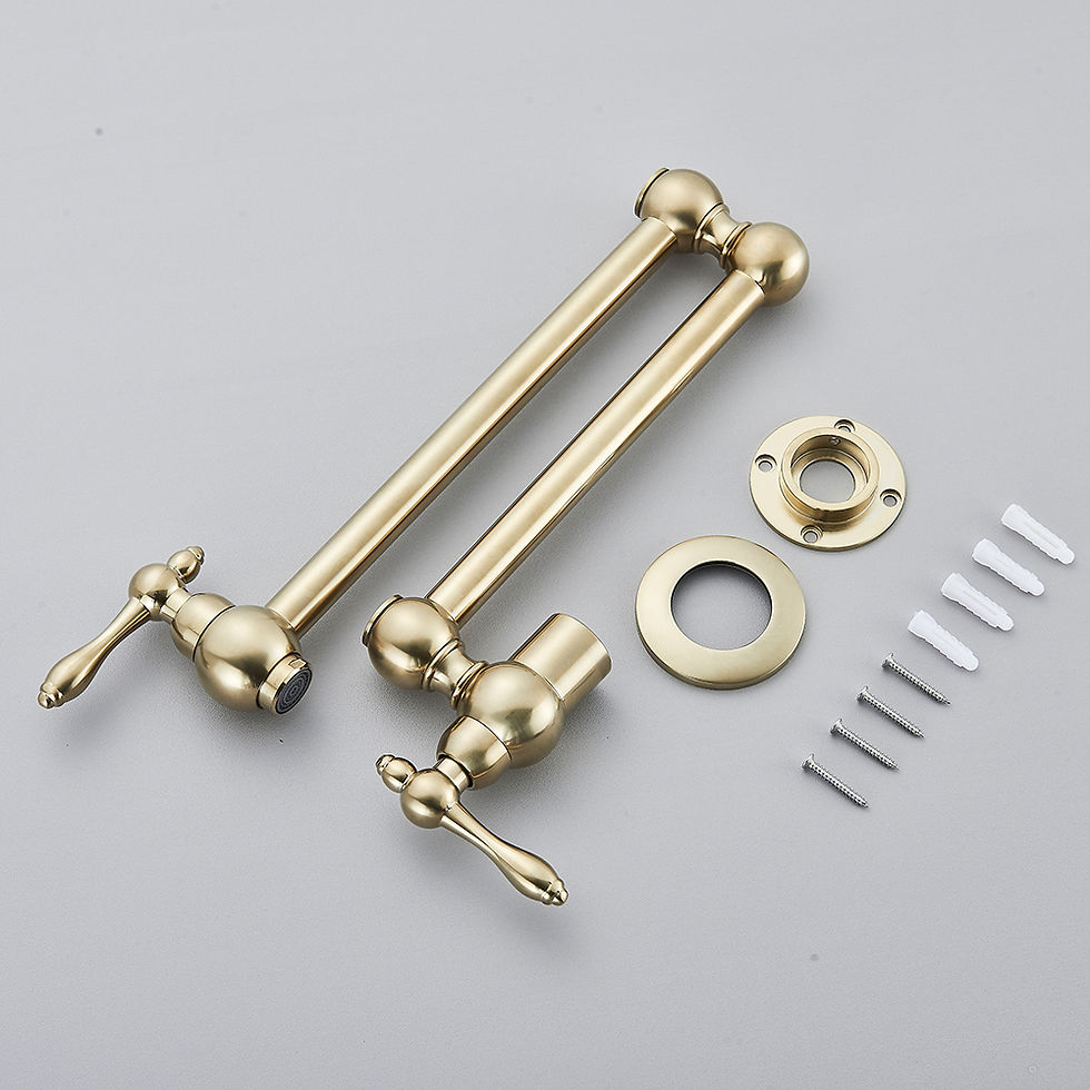 Pikkukuva: Brushed Gold Brass Pot Filler Faucet 