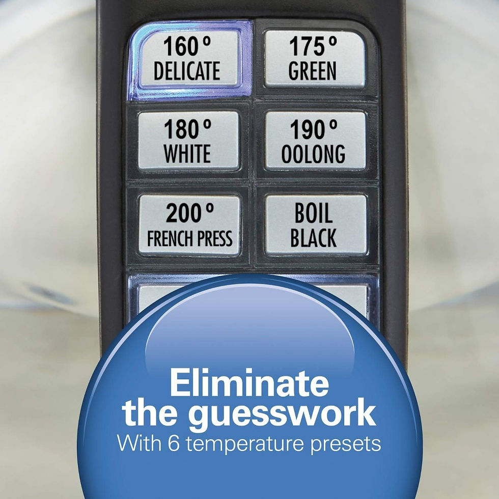 Miniatyrbilde: Liter Variable Temperature Glass Electric Kettle with LED 1.7