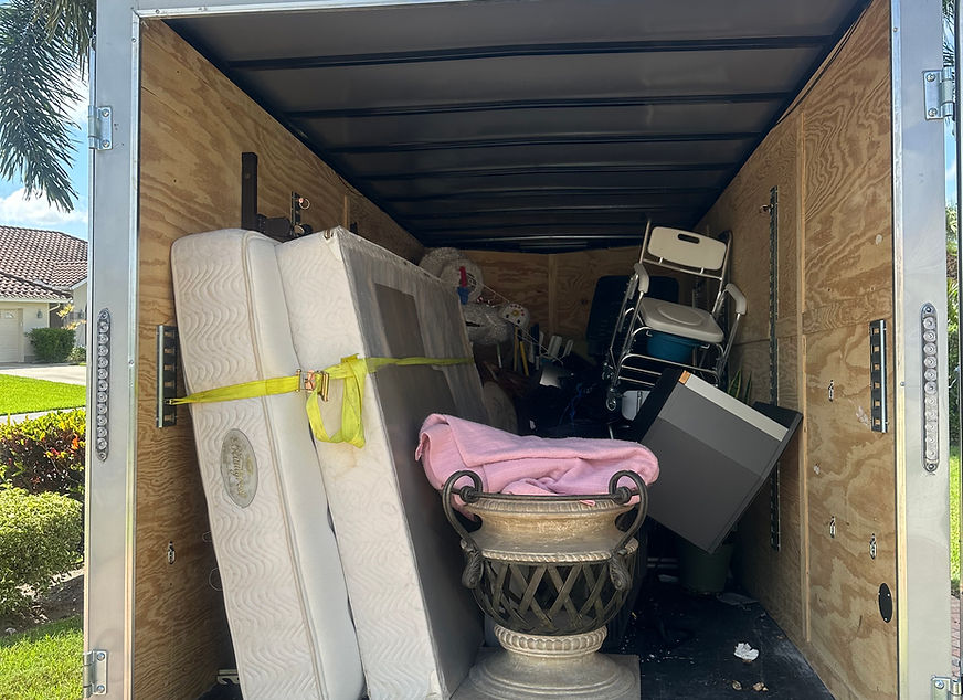 Clean Haul Services hauling old furniture in Estero