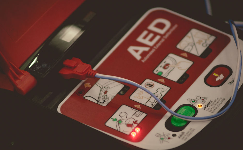 CPR (Cardiopulmonary resuscitation) & AED (Automated External Defibrillator) Courses, with Defibril
