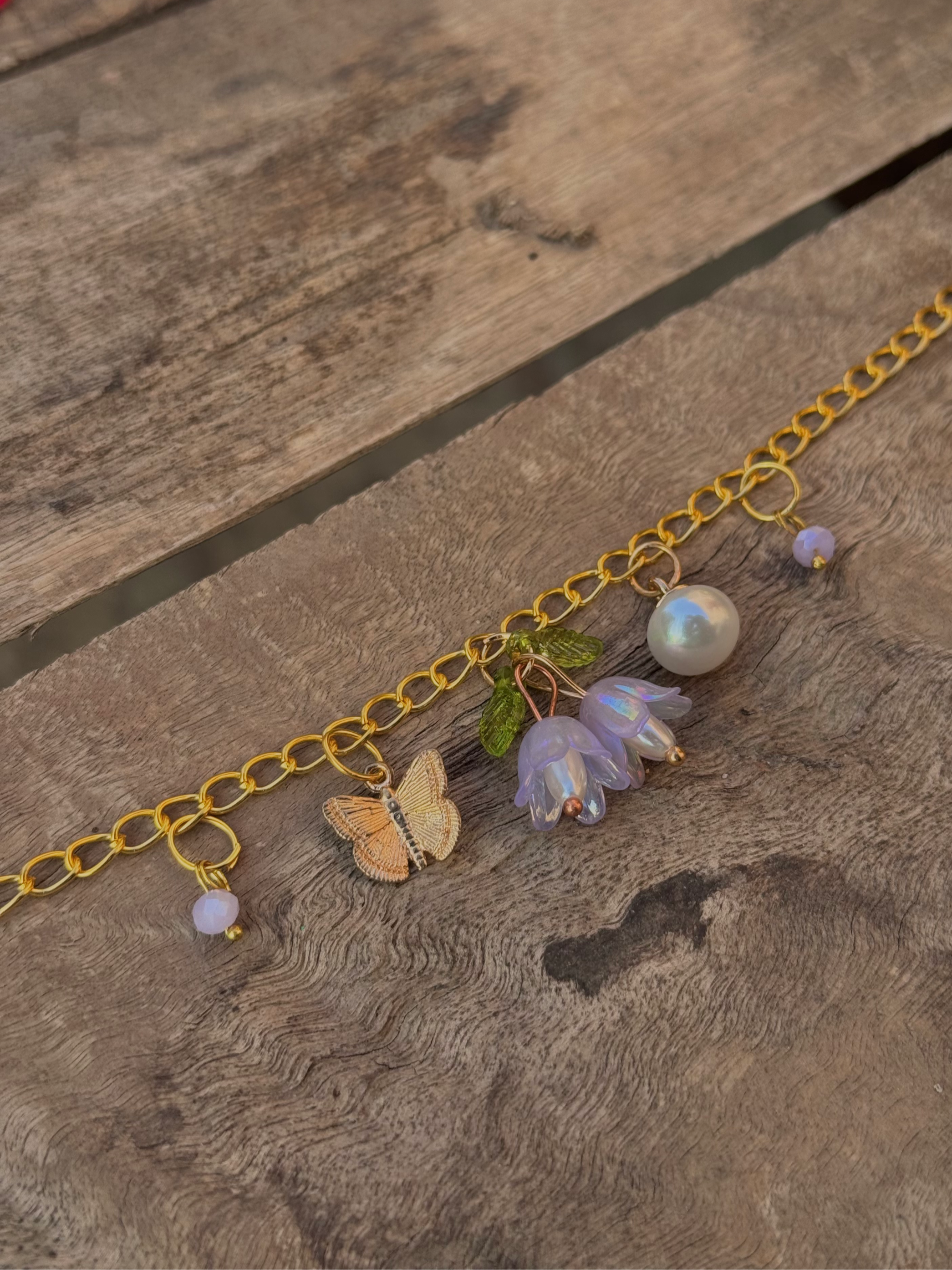 Purple Tulip Bracelet