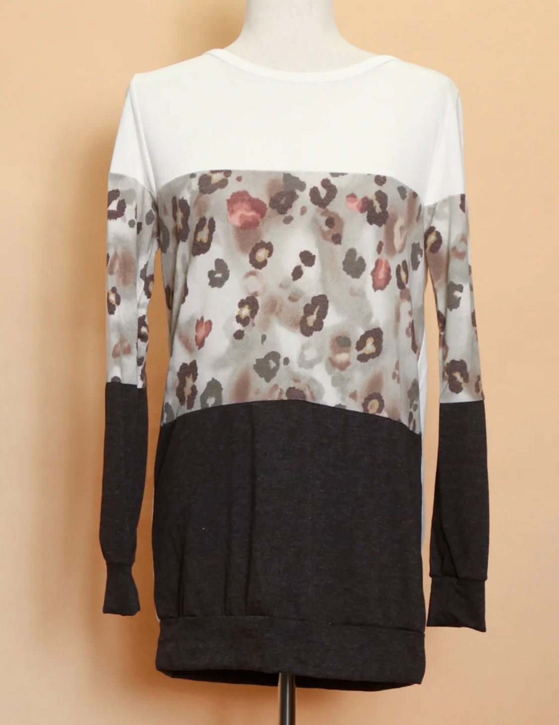 Animal Color Block Sweatshirt