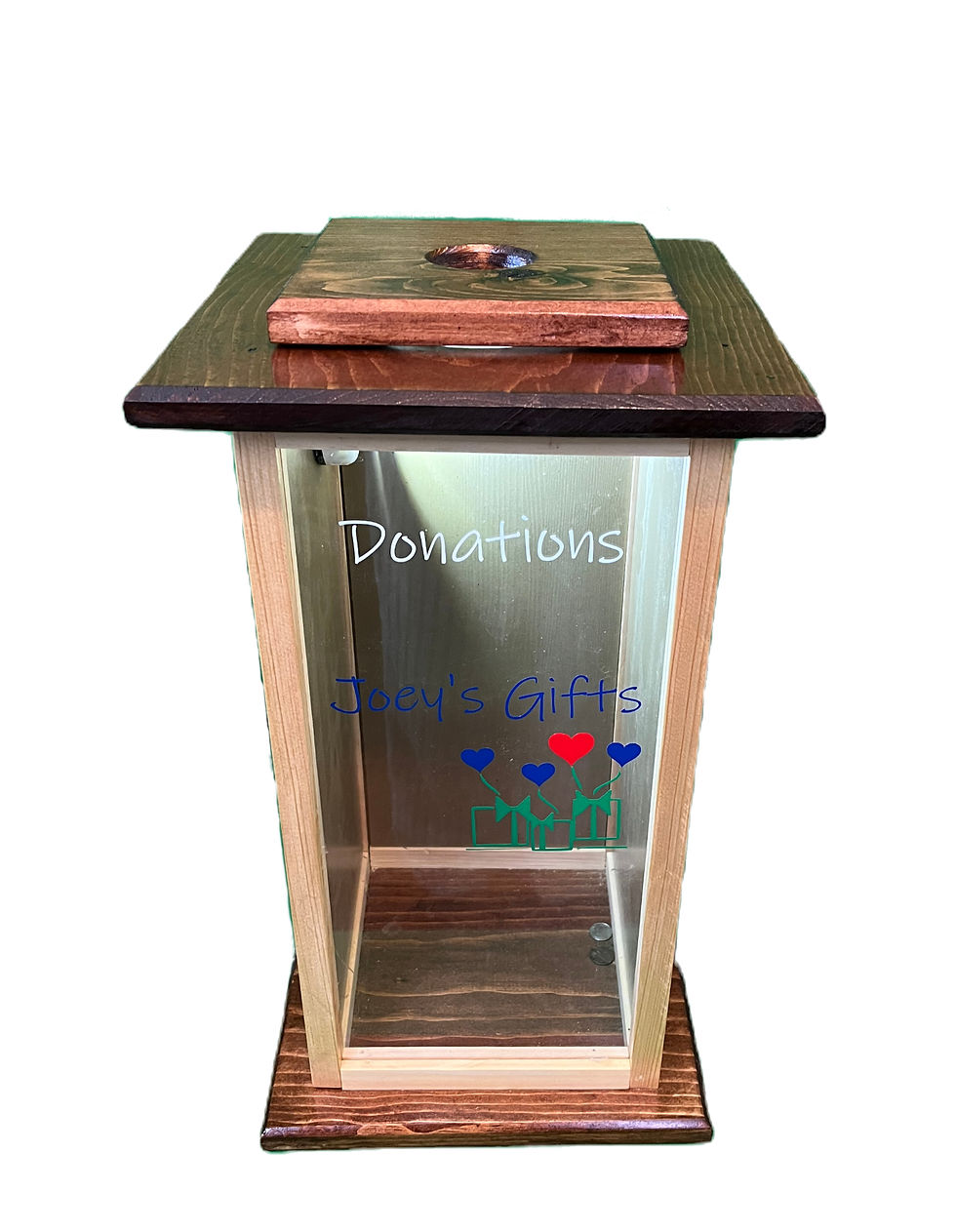 Thumbnail: Front view of Handmade Collection Box for All Occasions