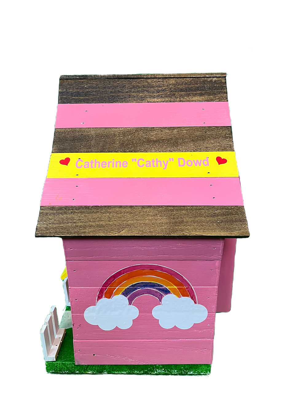 Thumbnail: Side view of Charming Queen Poppy: A Unique Birdhouse for Your Garden