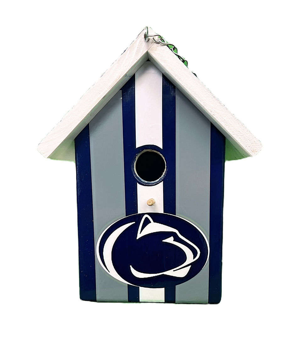 Thumbnail: Handmade Penn State Birdhouse Front view.