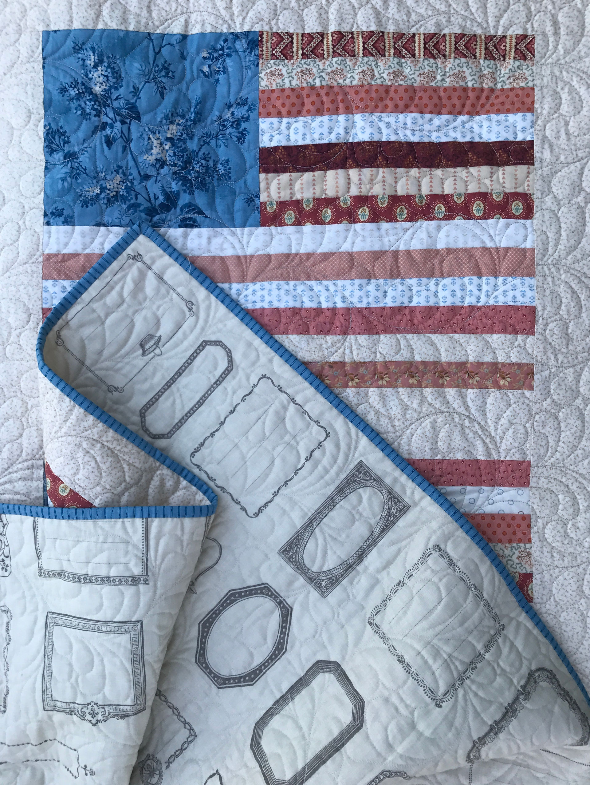 Bluebird Label Fabric