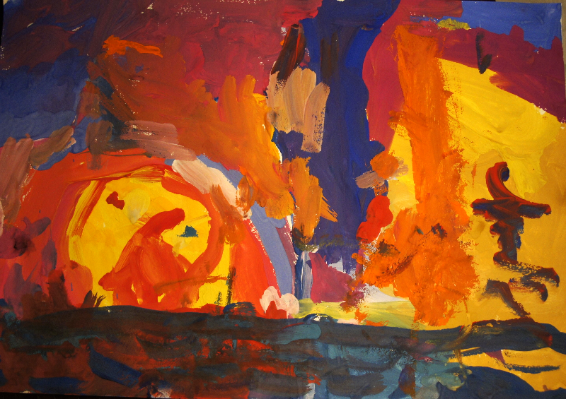 Закат на море