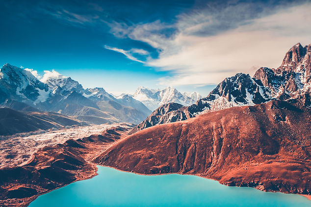 Himalayas. View from Gokyo Ri, 5360 mete