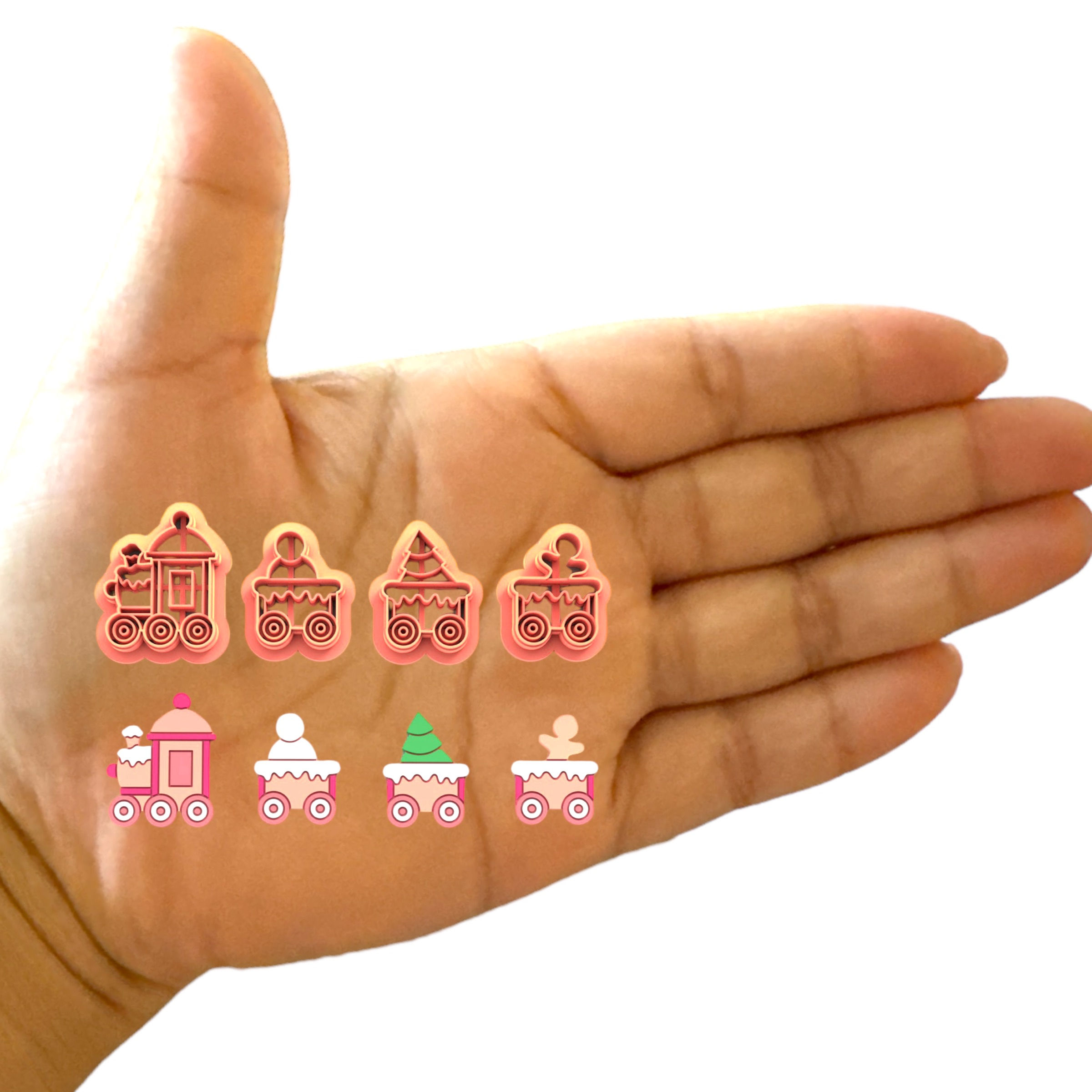 Christmas Train Pack Clay Cutter, Winter Earring Cutters