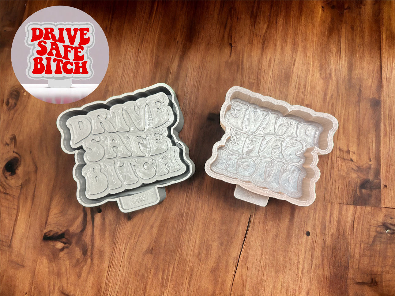 Drive safe Freshie mold / Silicone molder 