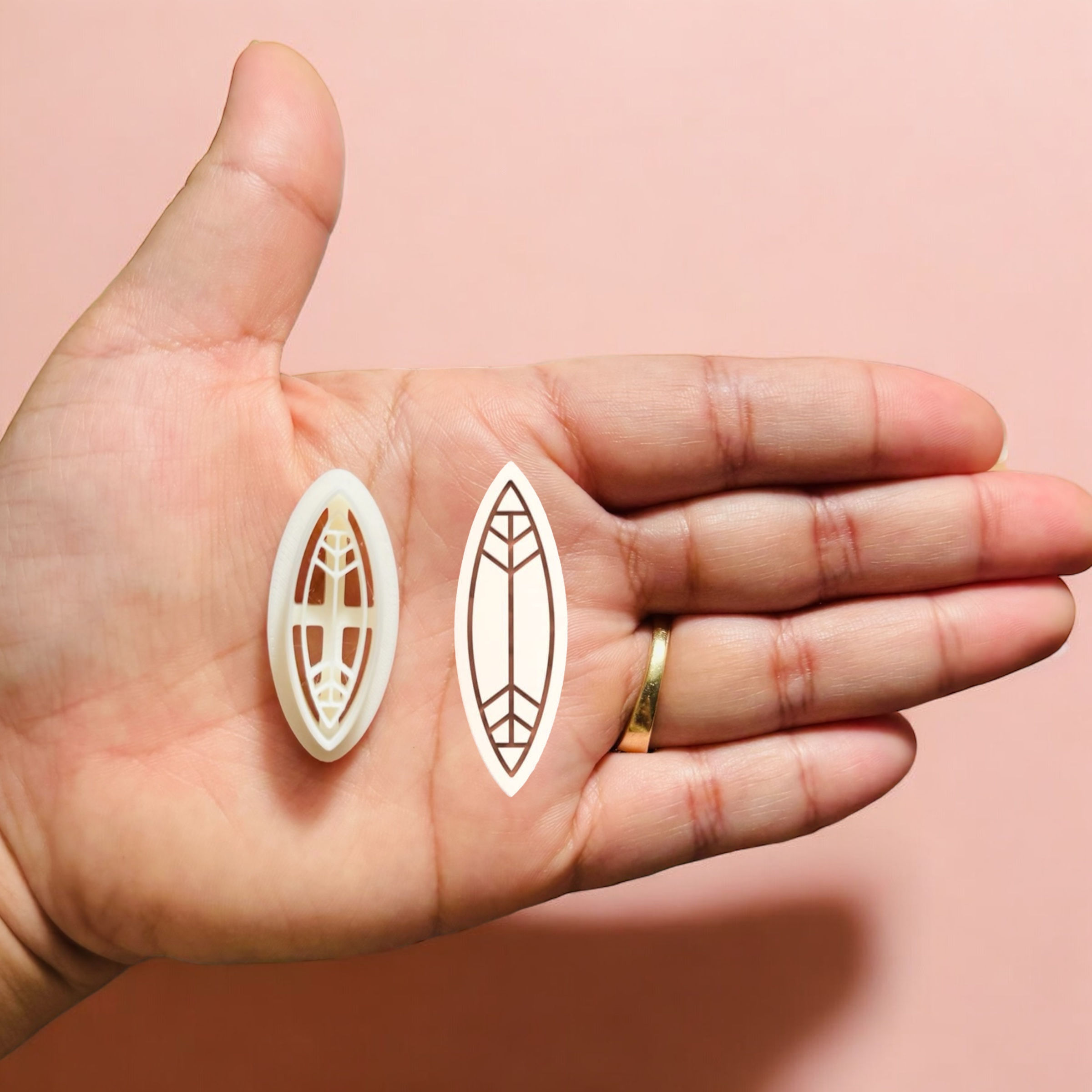 Aztec-Style Earring C Clay Cutter